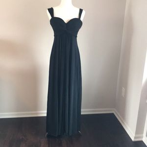 BCBG Max Azaria long black dress size M